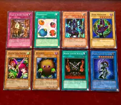Lot Of 8 You-Gi-Oh! Holo Cards - Dark Magician, Black Luster Soldier, & More! - Image 1