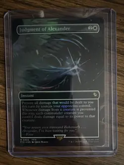 Foil Judgment of Alexander (Borderless) Final Fantasy Magic: The Gathering MTG - Image 1