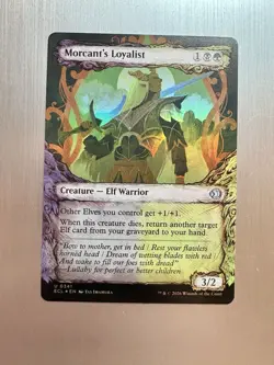 Morcant’s Loyalist - 341 - MTG: Lorwyn Eclipsed - Fable Frame - Showcase -FOIL - Image 1