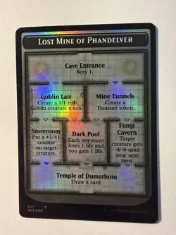 1x Foil Lost Mine of Phandelver \ Skeleton Token - AFR [#021 and #006] MTG - Image 1