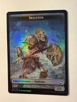 1x Foil Lost Mine of Phandelver \ Skeleton Token - AFR [#021 and #006] MTG - Image 2