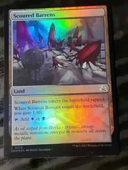 Scoured Barrens FOIL , March of the Machine , NM , MTG, FREE SHIPPING - Image 1