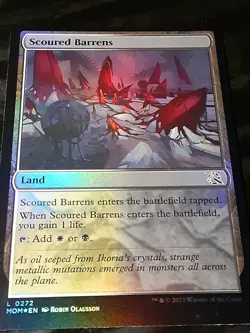 Scoured Barrens FOIL , March of the Machine , NM , MTG, FREE SHIPPING - Image 2