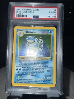 2000 POKEMON BASE SET 2 #2 BLASTOISE-HOLO PSA 6 - Image 4