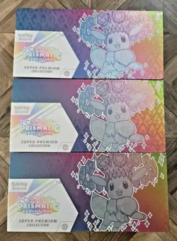LOT (3) Prismatic Evolutions SPC + Cases Special Premium Collection Box Pokemon - Image 1