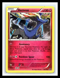 💥 Xerneas 81/114 Pokemon TCG Steam Siege Holo Rare 2016 - Image 1