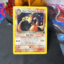 Dark Charizard 4/82 Holo Rare - Team Rocket - Pokemon TCG 2000 Vintage - Image 1