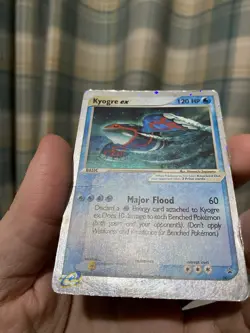 Pokemon TCG Kyogre Ex Holo 001 Black Star Promo 2003! Heavy Play English RARE! - Image 4
