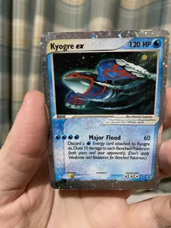 Pokemon TCG Kyogre Ex Holo 001 Black Star Promo 2003! Heavy Play English RARE! - Image 5