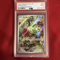 2023 POKEMON PAL EN-PALDEA EVOLVED #196 SPRIGATITO ILLUSTRATION RARE PSA 9 - Image 4