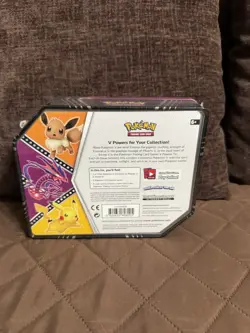 Pokemon TCG V Powers Tin Eternatus V 5 Booster Packs Factory Sealed - Image 2