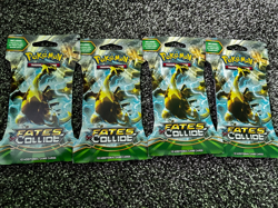 LOT OF FOUR (4) Pokemon XY-Fates Collide Sleeved Booster Packs. Factory Sealed! - Image 1