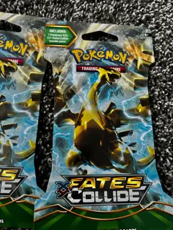 LOT OF FOUR (4) Pokemon XY-Fates Collide Sleeved Booster Packs. Factory Sealed! - Image 3