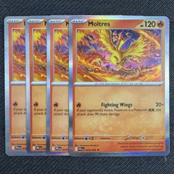 4x Moltres | Phantasmal Flames | 054/094 NM | Holo | Pokemon TCG Playset - Image 1