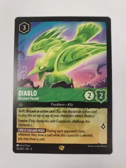 Disney Lorcana TCG Ursula's Return Diablo Devoted Herald 70/204 Legendary - Image 1