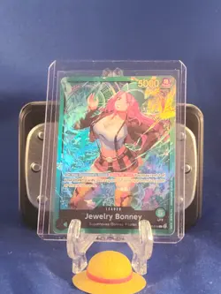 Jewelry Bonney - OP07-019 - Leader - ST24 - English - Near Mint - One Piece CCG - Image 1