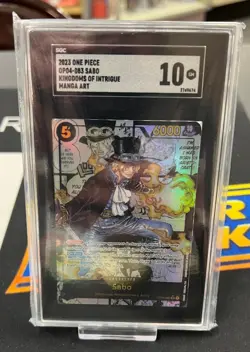 SGC 10 2023 One Piece Kingdoms of Intrigue #OP04-083 Sabo Manga Art - Image 1