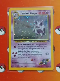 Pokemon TCG Sabrina's Gengar Holo Gym Challenge Card 14/132 Rare - Image 2