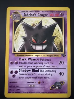 Pokemon: Sabrina's Gengar #29/132 Gym Challenge Non-holo RARE 2000 WOTC - LP - Image 1