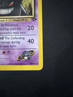 Pokemon: Sabrina's Gengar #29/132 Gym Challenge Non-holo RARE 2000 WOTC - LP - Image 5