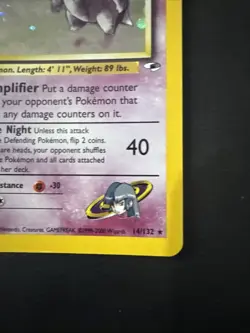 2000 Sabrina's Gengar 14/132 - Gym Heroes - Holo Rare Vintage WoTC Pokemon TCG - Image 5