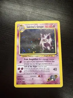 2000 Pokemon Gym Heroes #14/132 Sabrina's Gengar Holo - Image 1