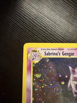 2000 Pokemon Gym Heroes #14/132 Sabrina's Gengar Holo - Image 3