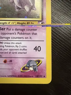 2000 Pokemon Gym Heroes #14/132 Sabrina's Gengar Holo - Image 5
