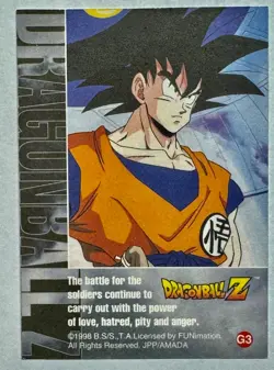 "1998 DRAGON BALL Z FUNimation Gold Foil G-3 CARD". - Image 2