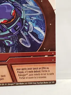 Bakugan Battle Brawlers Ability Card Red Random Power Elfin Preyas 2008 5/8f - Image 5