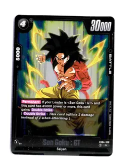 2018 Bandai Dragon Ball Super Card Game Colossal Warfare Son Goku: GT #BT4-109 - Image 1