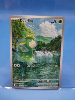 Pokemon TCG Deerling White Flare Illustration Rare Card 091/086 NM/M Condition - Image 1
