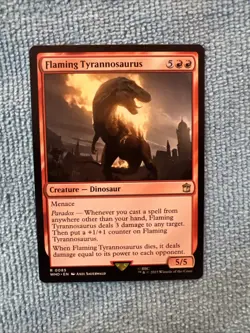 Flaming Tyrannosaurus 0085- Doctor Who (MTG) - Image 1