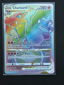 Charizard VSTAR 174/172 Rainbow Secret Rare Pokemon Brilliant Stars Near Mint - Image 1