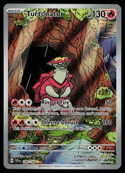 Pokemon Card - Turtonator Stellar Crown 146/142 Holo Illustration Rare - Image 1