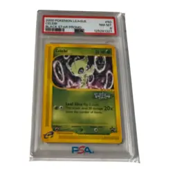 2002 PSA 8 Pokemon League Celebi Black Star Promo #50 Graded - Image 1
