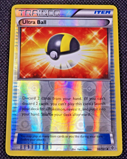 Pokemon Ultra Ball 90/101 Plasma Blast Trainer Item Reverse Holo LP -- L30 - Image 1