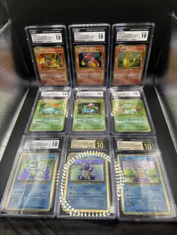 2023 Pokemon Japanese Classic Collection Full Set Of 9 Starts CGC 10 Lot - Image 1