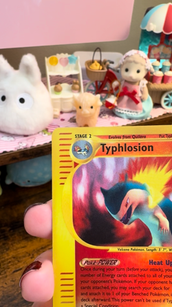 Pokemon TCG Typhlosion 28/165 Expedition Reverse Holo Rare 2002: MP. Ships Free! - Image 2