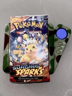 22.6g HEAVY Pokemon TCG: Scarlet and Violet Surging Sparks Booster Pack Pikachu - Image 1