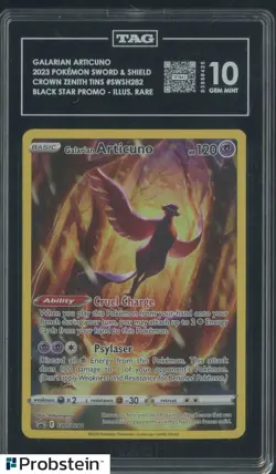 2023 Pokemon SWSH Crown Zenith Black Star Promo SWSH282 Galarian Articuno TAG 10 - Image 1