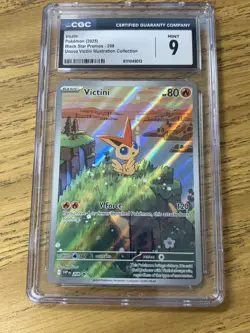 Victini 208 SV Scarlet & Violet Promo Holo Pokemon TCG Black Star Promo CGC 9 - Image 1