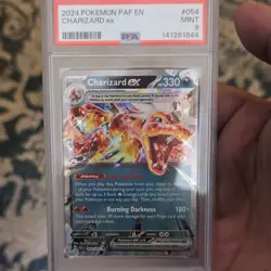 Pokemon Charizard ex 054/091 SV: Paldean Fates Double Rare Holo PSA 9 Mint - Image 1