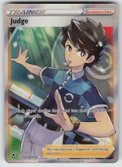 Judge Ultra Rare SWSH12: Silver Tempest Trainer Gallery TG25/TG30 Pokemon - Image 1