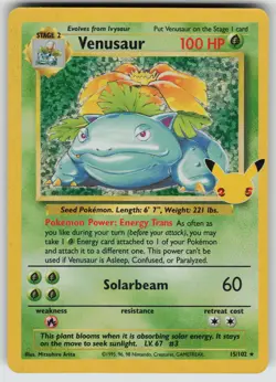 Venusaur Classic Collection Celebrations: Classic Collection 15/102 Pokemon - Image 1