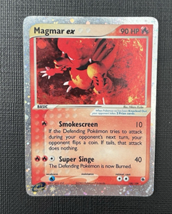 Magmar ex #100/109 Ultra Rare Pokemon EX Ruby And Sapphire & English 2003 MP - Image 1