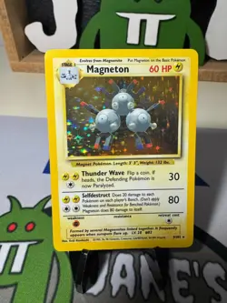 Magneton #9 / 102 Base Set Holo - NM - Pokemon 1999 TCG WOTC Vintage - Image 1