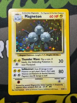 Magneton #9 / 102 Base Set Holo - NM - Pokemon 1999 TCG WOTC Vintage - Image 4