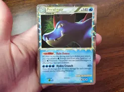 Feraligatr Prime 108/123 Pokemon Holo Rare HGSS M/NM - Image 3