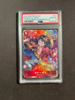 2023 One Piece Chinese Monkey D. Luffy Chinese New Year Promos PSA 10 No.53 LFZ - Image 1